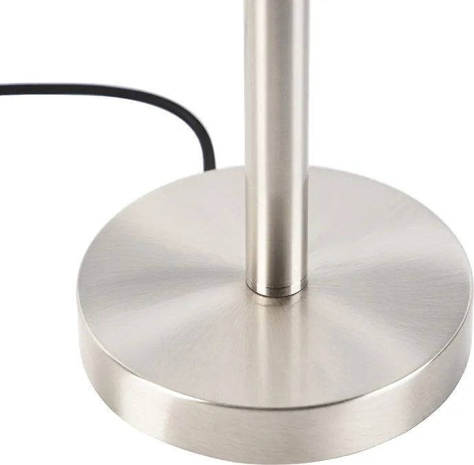 Acél asztali lámpa zöld árnyékolóval 25 cm - Simplo