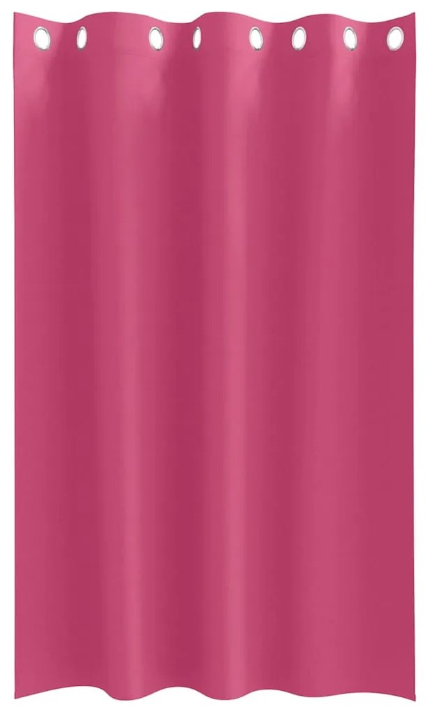 Függönyök 2 pcs Fényes rózsaszín 175x140cm Poliészter