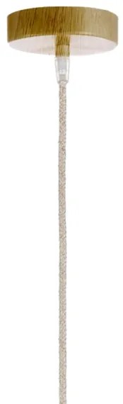 ONLI - Csillár zsinóron BAMBOO 1xE27/22W/230V bambusz