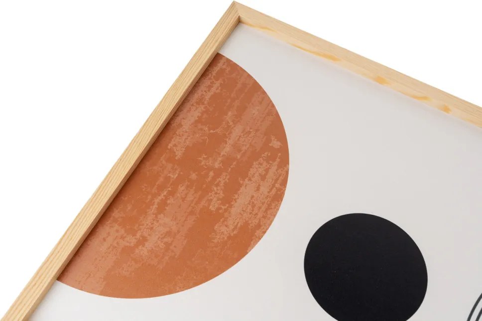 Huhu198 keretezett MDF falikép, 50 x 70 cm, 3 db-os szett