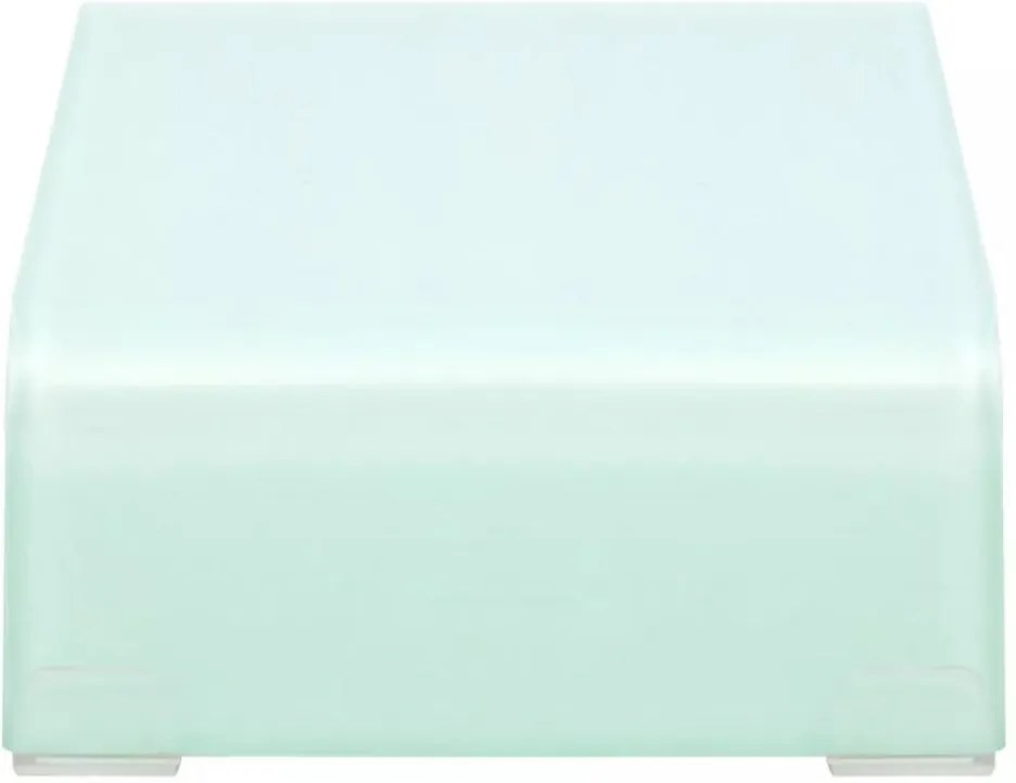 zöld üveg TV állvány/monitor magasító 40 x 25 x 11 cm