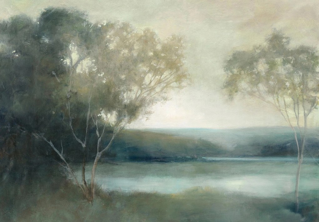 Fotótapéta falra flizelin, mint egy festett kép erdő fa Ragasztó