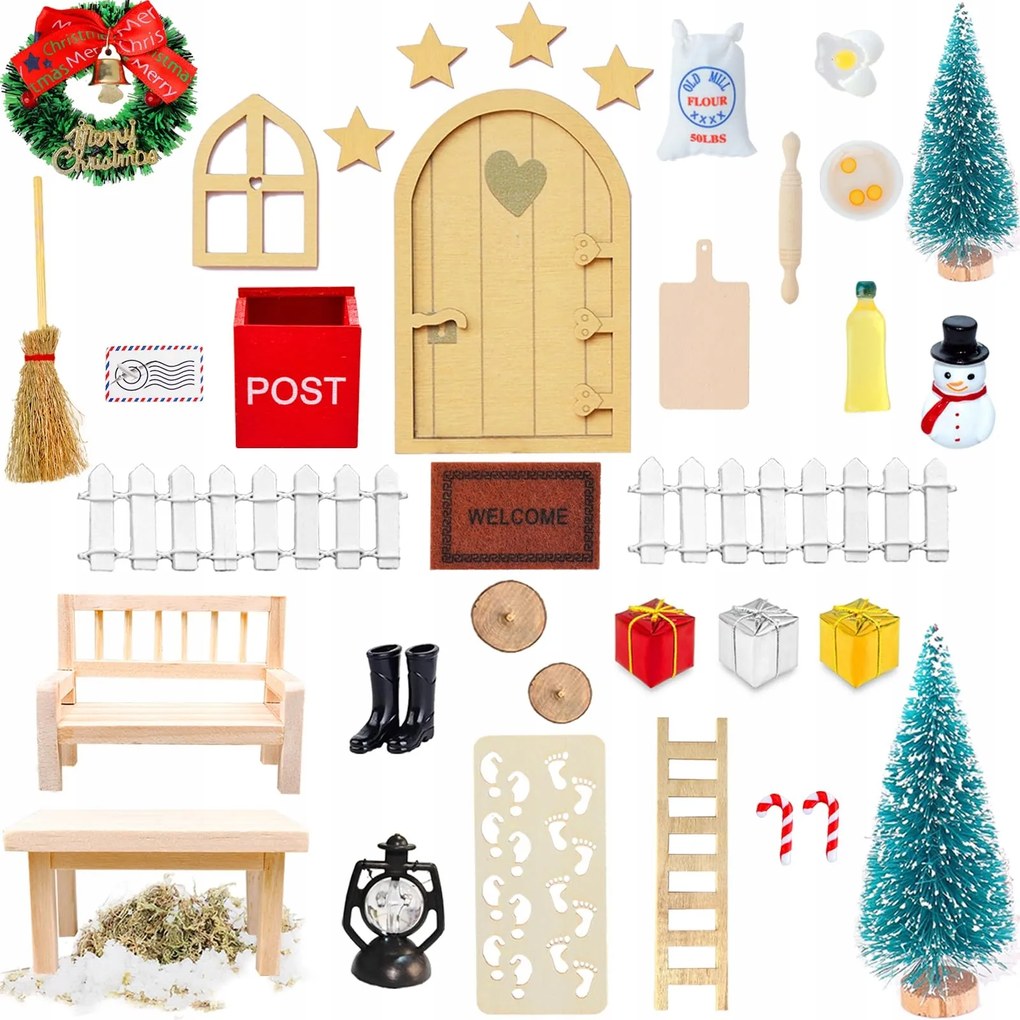 52 db manó ajtó kiegészítők Karácsonyi manó