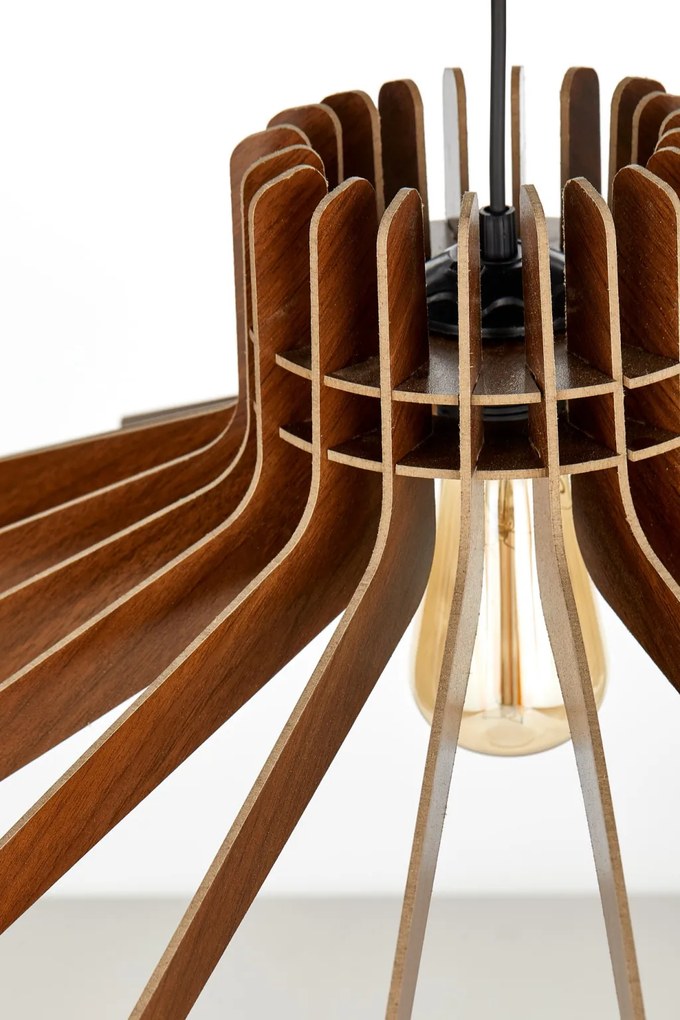 Boomerang függőlámpa, dió, Ø59 cm