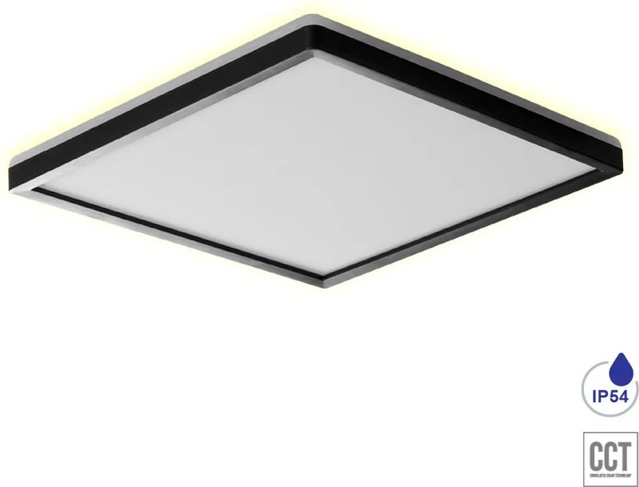 PREZENT 27315 CORDIA SQ II. Négyzetes Mennyezeti Lámpa Fehér, Fekete LED IP20