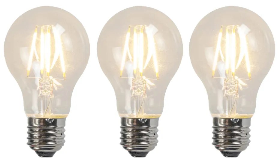 3 db E27 LED izzó készlet A60 4W 320lm 2700K
