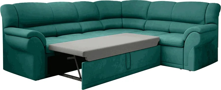 Ülőgarnitúra, smaragd, jobbos, AMELIA