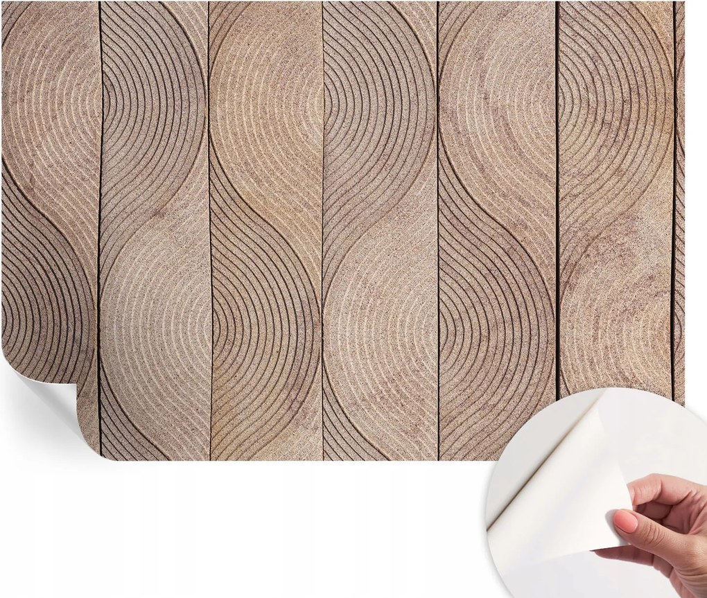 Öntapadós Dekoratív Fotótapéta Hálószobába Fa hullámok 104x70 cm