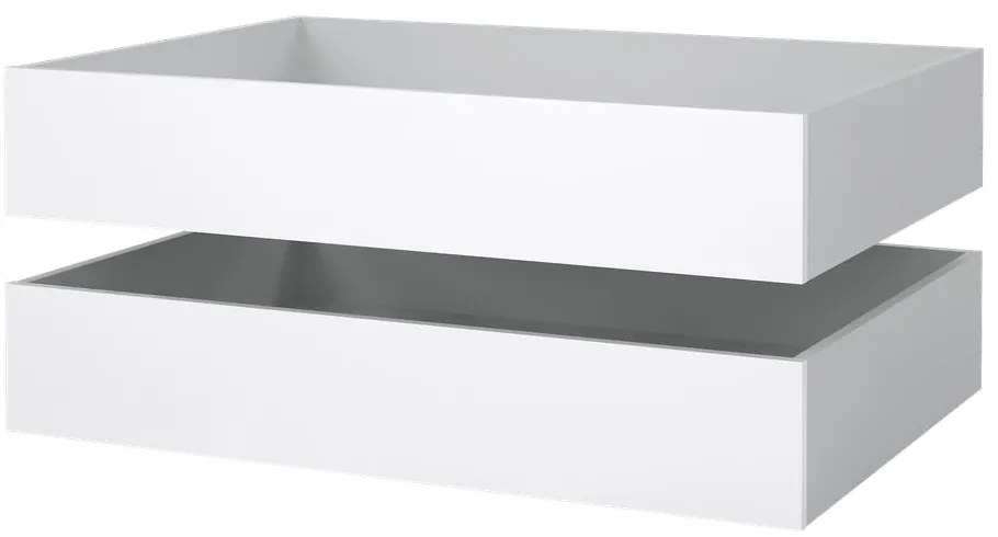 Fehér ágy alatti fiók szett 2 db-os 90x190-140x190 cm Naia – Tvilum