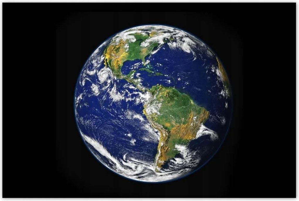 Poszterek 120x80 Föld Kilátás az űrből