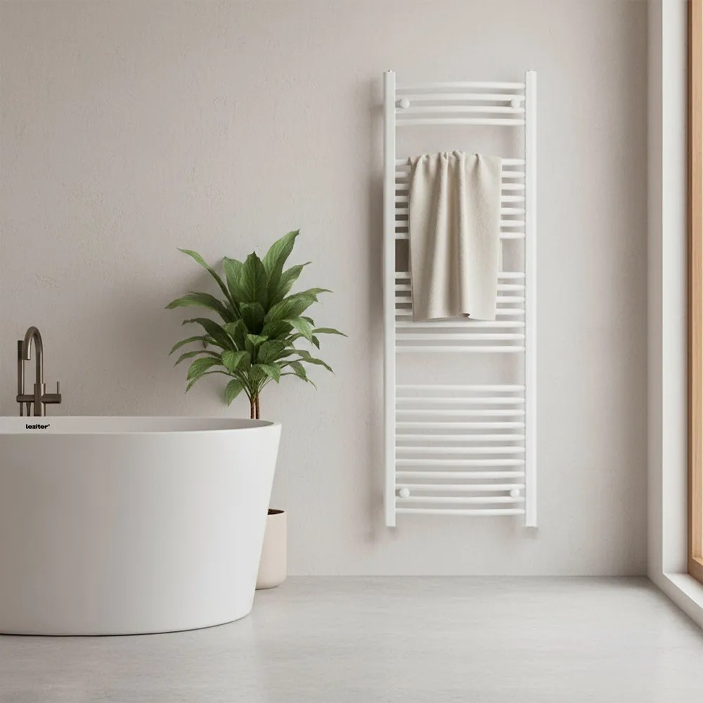 Íves törölközőszárító radiátor 1400x500 mm fehér