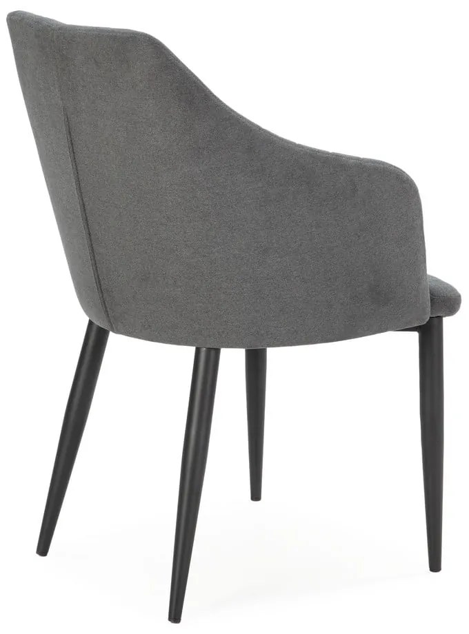 Sötétszürke kárpitozott étkezőfotel szett 2 db-os Nadi – Marckeric