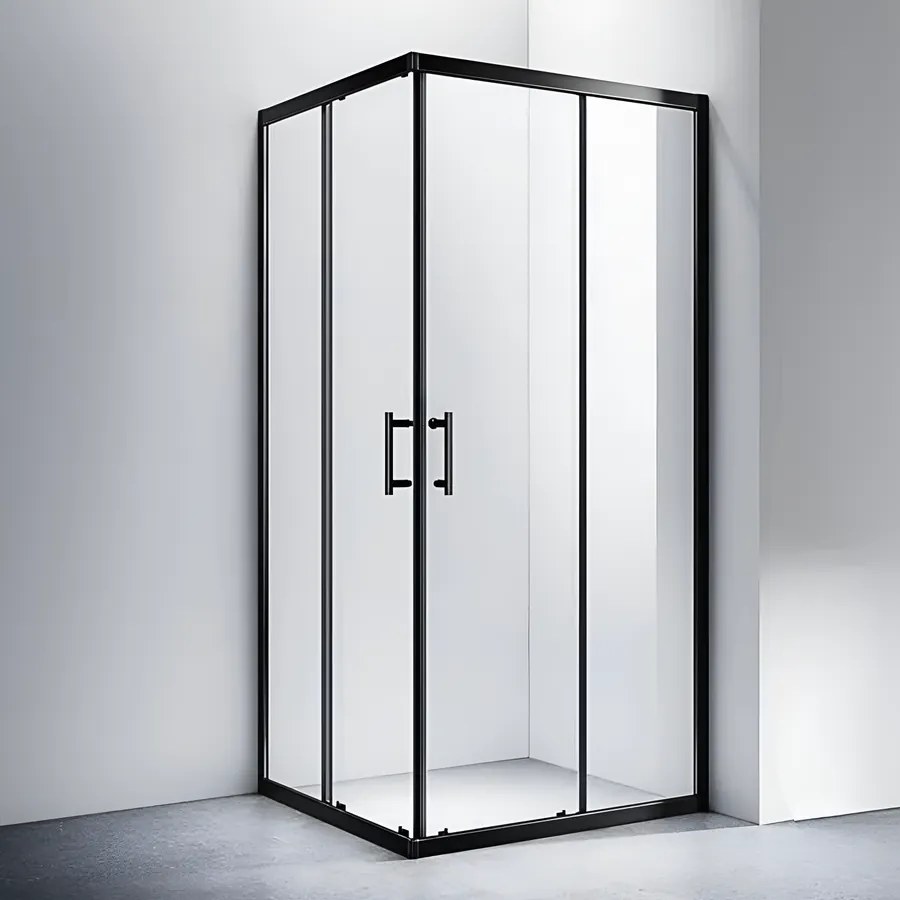 Motril Black zuhanykabin 80x80m 190cm, 6mm,, NANO
