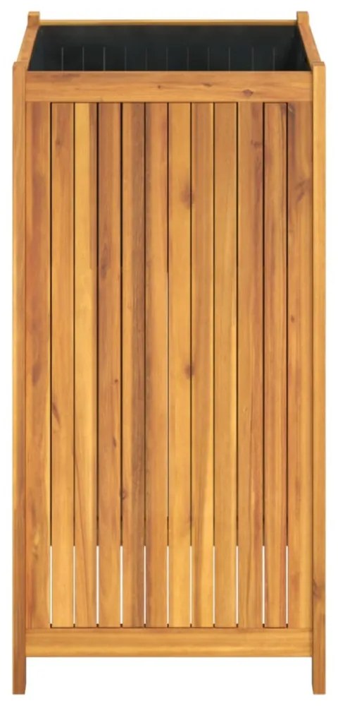 tömör akácfa kerti virágtartó béléssel 50 x 50 x 100 cm