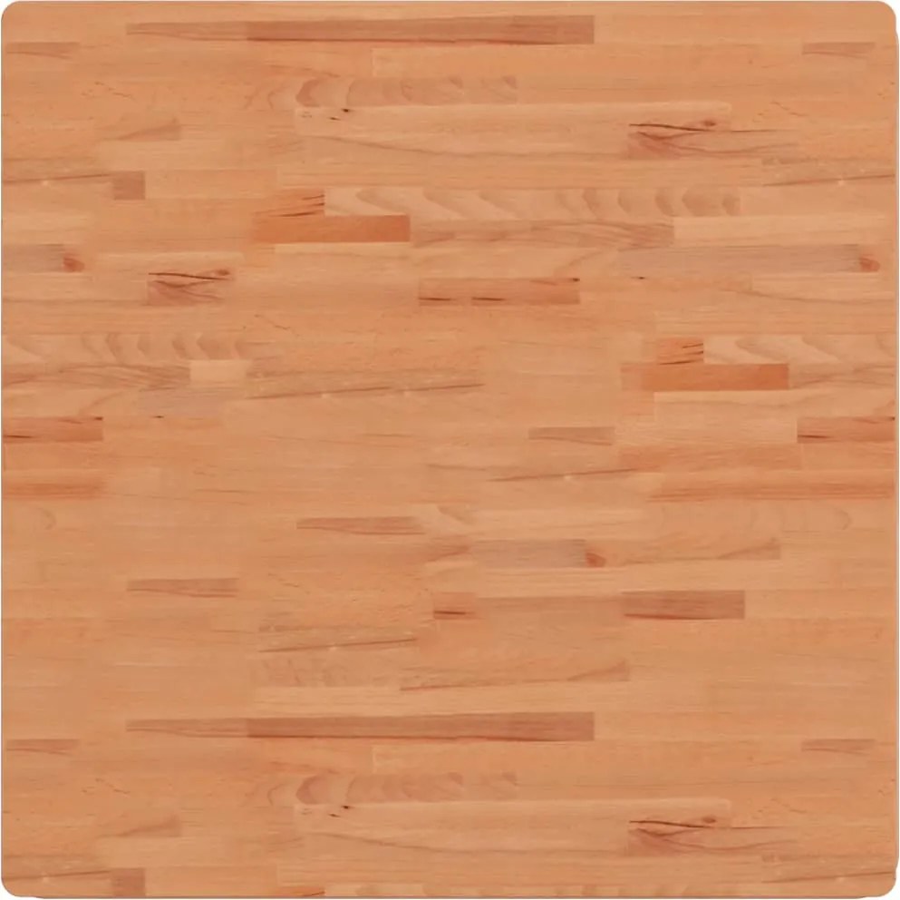 vidaXL tömör bükkfa négyzet alakú asztallap 90 x 90 x 1,5 cm