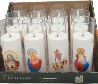 Led gyertya utántöltő motívummal 1 db