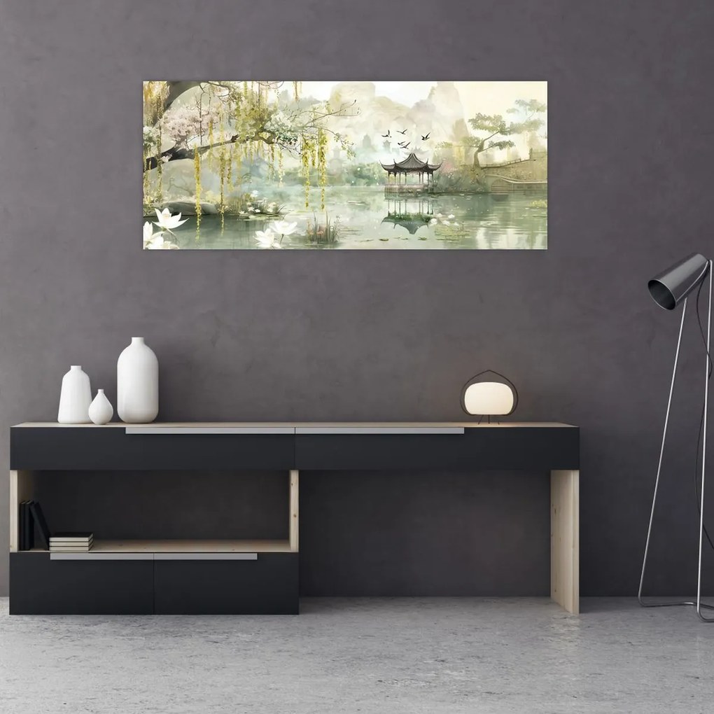 Kép - Kínai tó (120x50 cm)