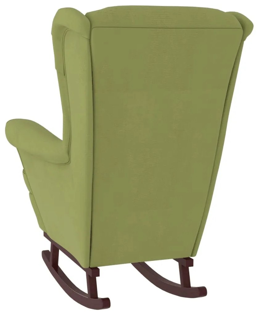 Világoszöld Bársony és Tömörfa Hintaszék