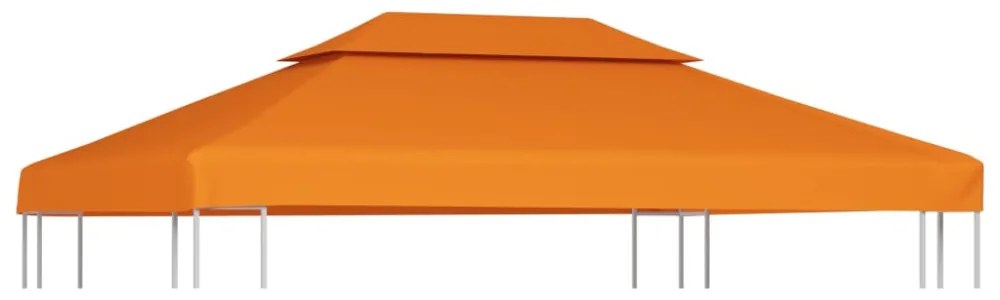 narancssárga csere pavilon ponyvatető 310 g/m² 3 x 4 m