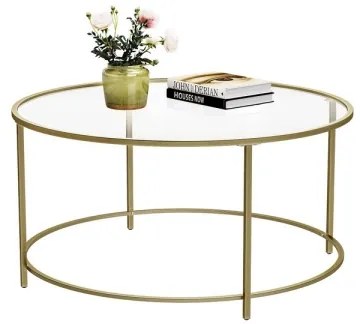 LYRA aranyszínű dohányzóasztal