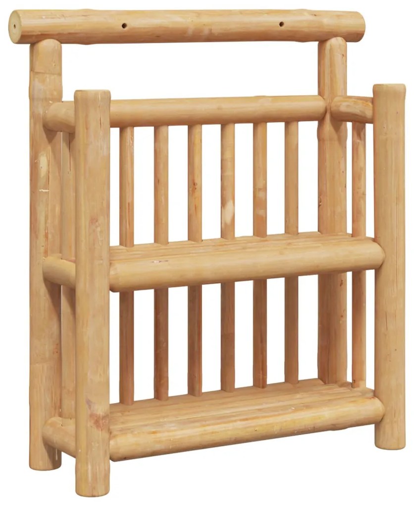 Falipolc 2 szintes 40x13x44 cm Bambusz