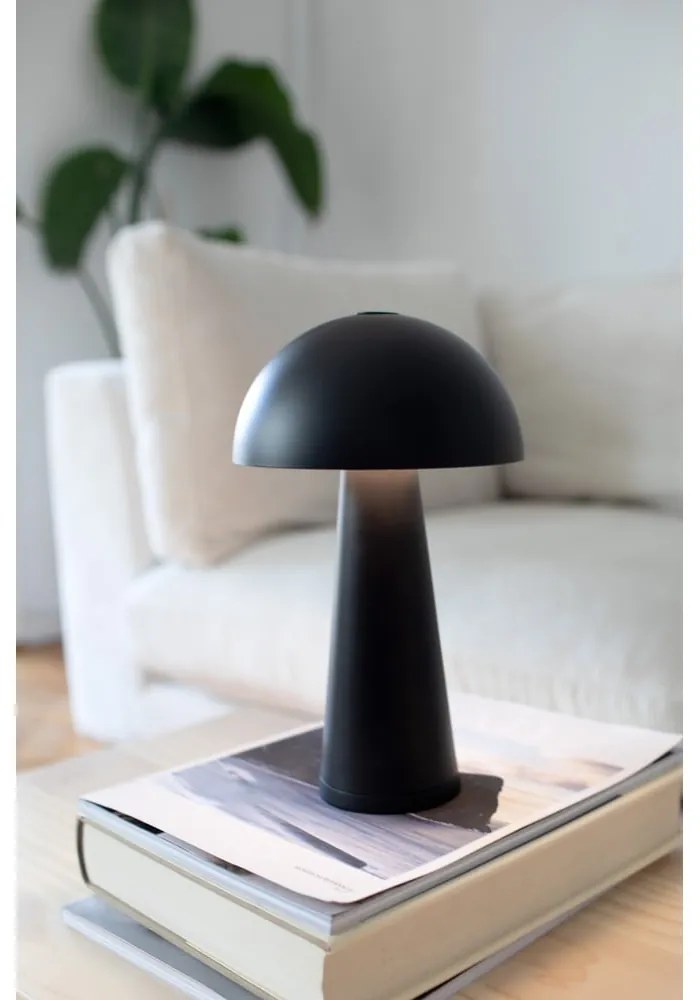 Fekete LED asztali lámpa (magasság 26,5 cm) Fungi – Markslöjd