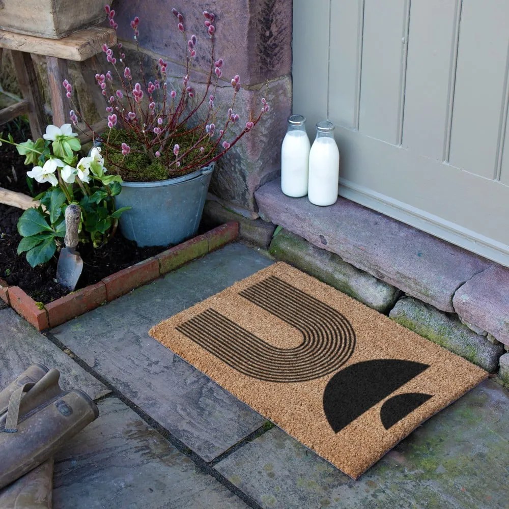 Kókuszrost lábtörlő 40x60 cm Half Moon – Artsy Doormats