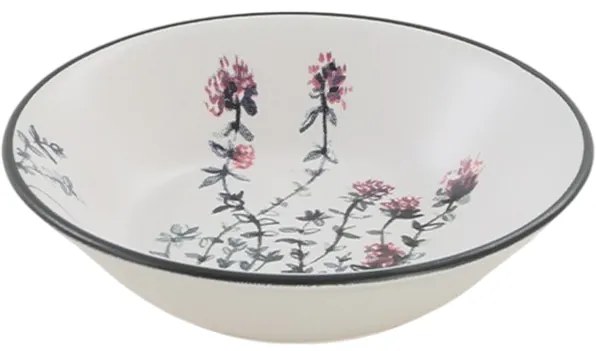 Herbal kőagyag mély tányér szett 6 db, 18 cm