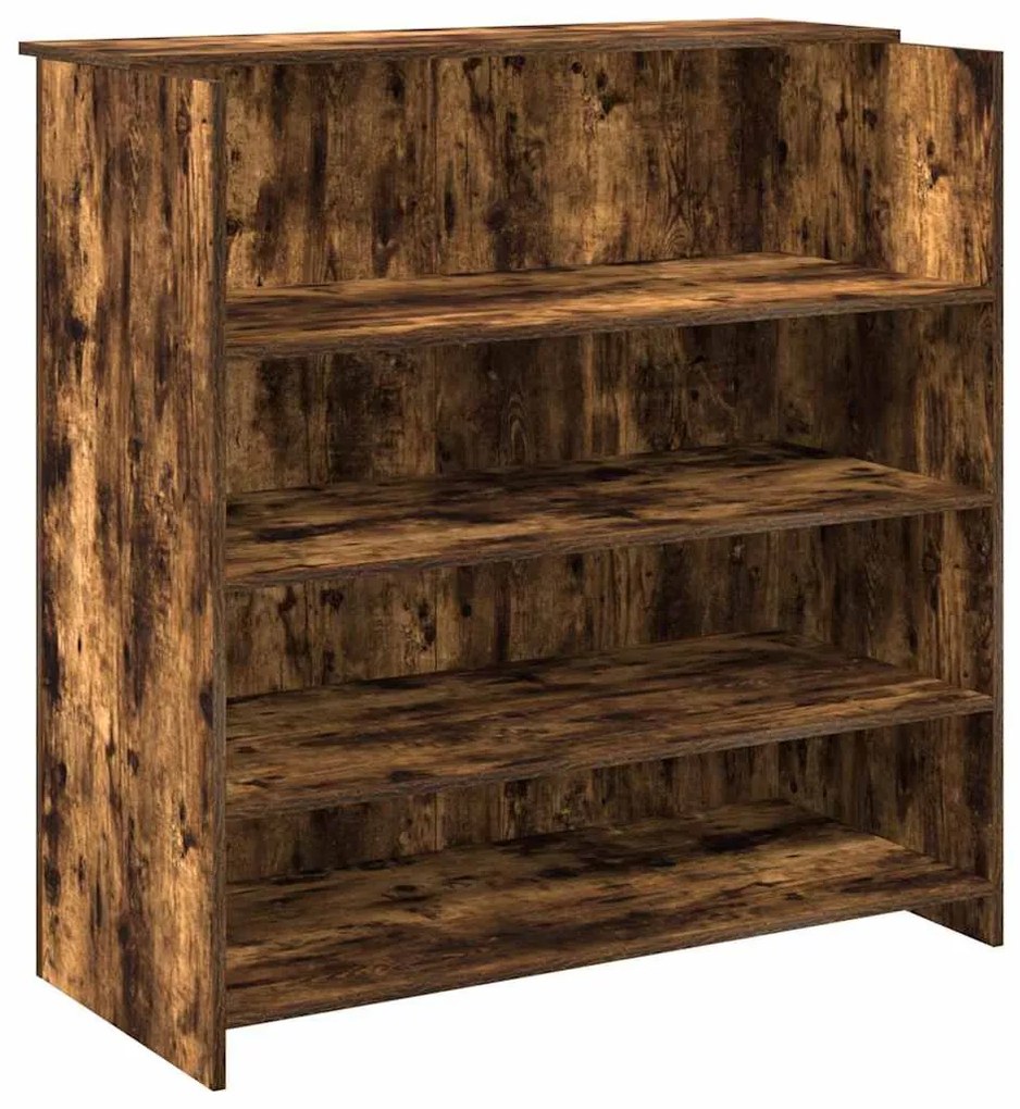 recepciós pult füstös tölgy 100x50x103,5 cm szerelt fa