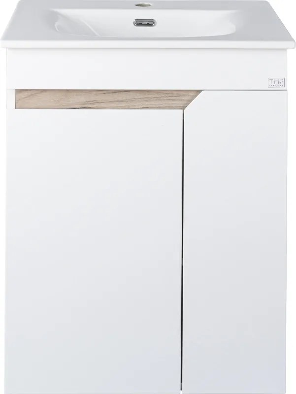 TMP VISION LONG 60 fali függesztett fürdőszobai bútor - SKY E-8099-60 mosdóval- 61 x 46 x 74 cm