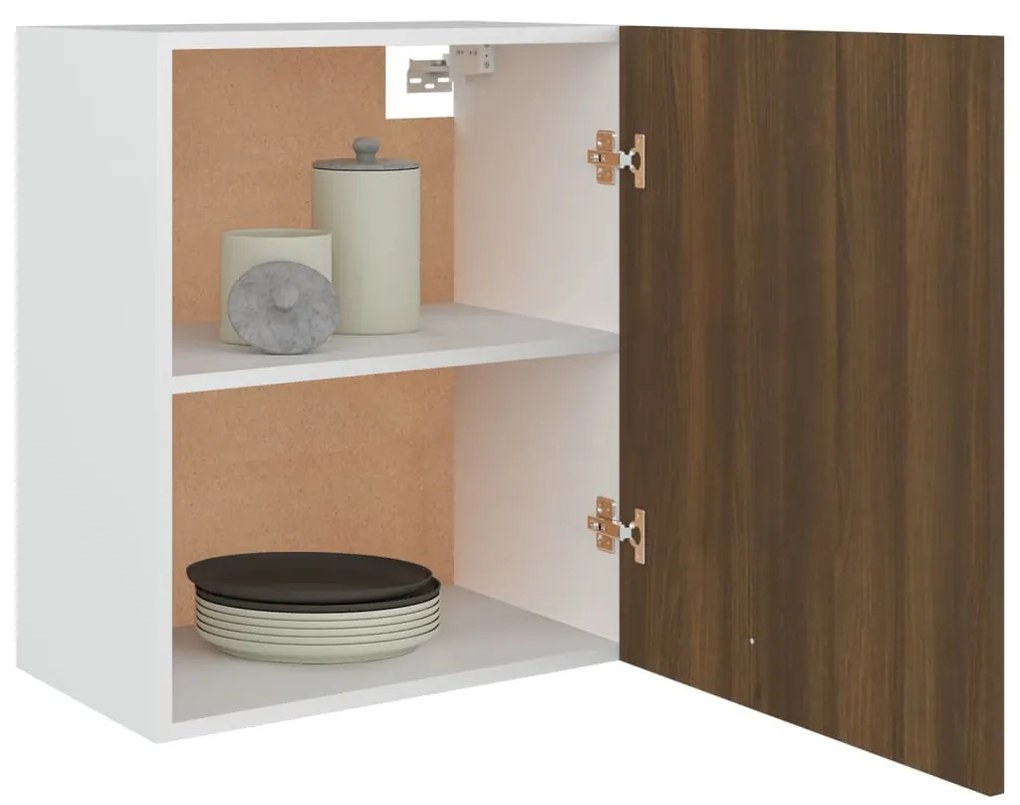 “Lyon” barna tölgy színű szerelt fa függőszekrény