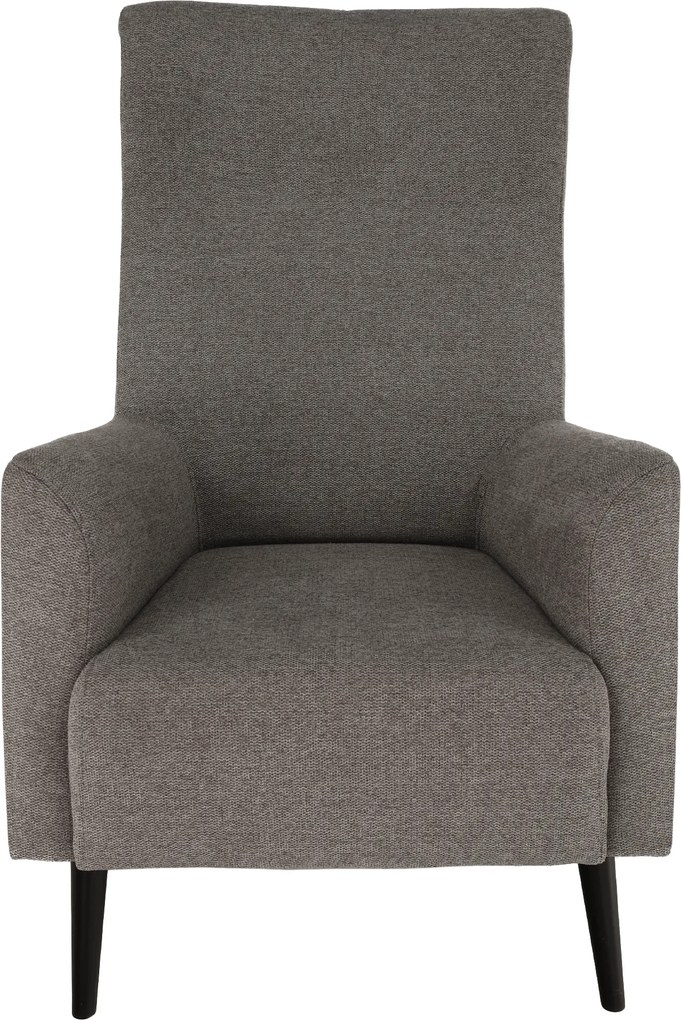 Füles fotel, szürke/fekete, SAMY