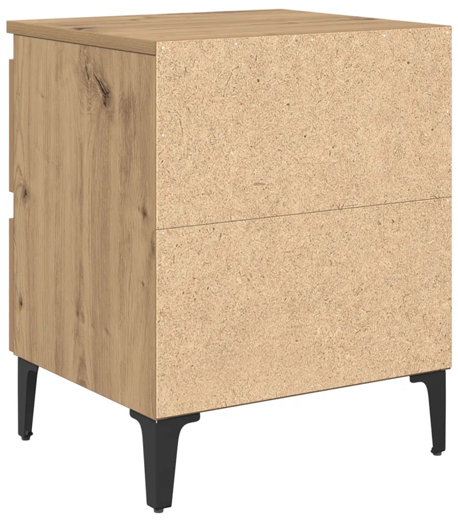 Éjjeliszekrény kézműves tölgy 40 x 35 x 50 cm Faanyag