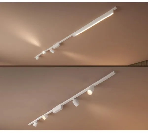 Philips-KÉSZLET 4xLED RGB Dimmelhető lámpa sínrendszerhez Hue LED RGB/20,8W/230V