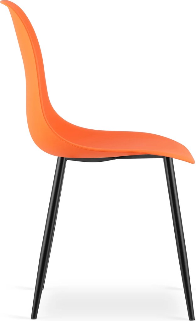 OSAKA narancssárga szék fekete lábakkal
