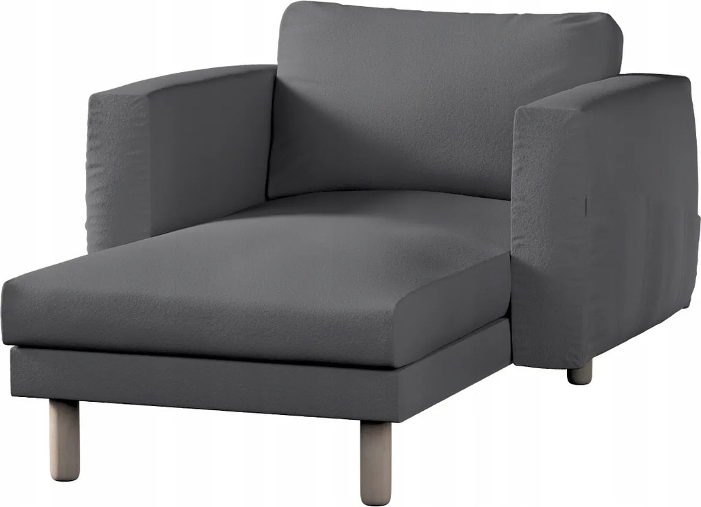 Norsborg sezlonhuzat Ikea karfával, sötétszürke