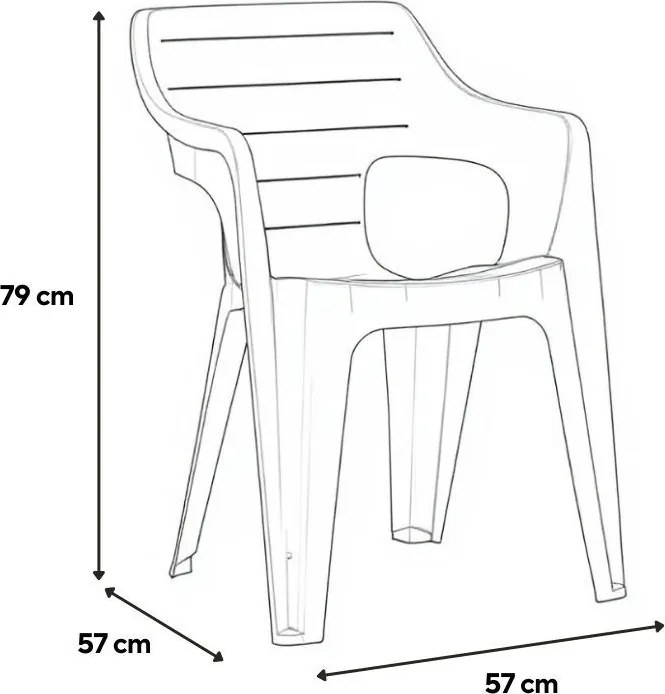 Bellara 4+1 kerti bútor garnitúra szett