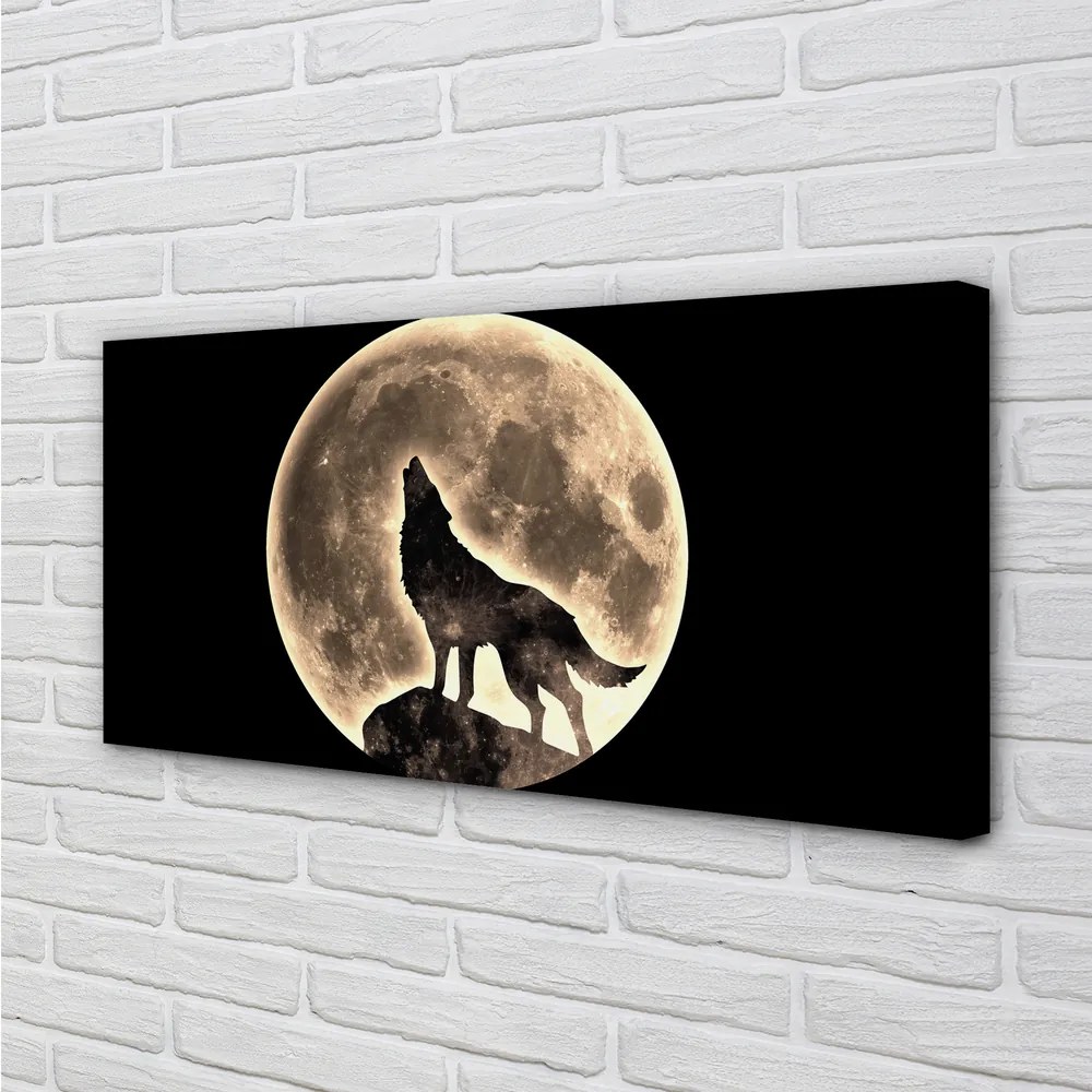 Canvas képek farkas hold 140x70 cm