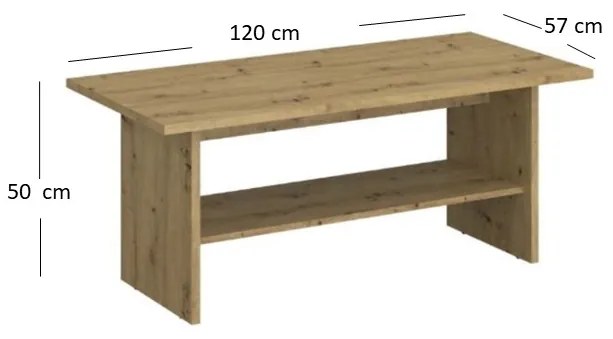 Dohányzóasztal Andra (artisan tölgy). 1052728