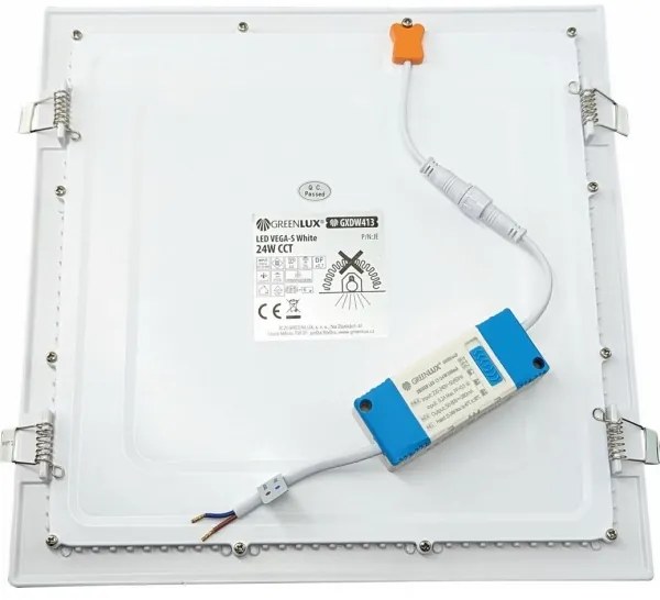 LED Beépíthető lámpa VEGA LED/24W/230V 2900/3900/5800K 30x30 cm fehér