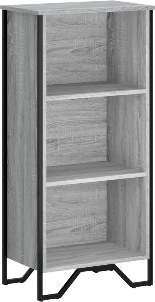 vidaXL szürke sonoma színű szerelt fa könyvespolc 50 x 31 x 106 cm