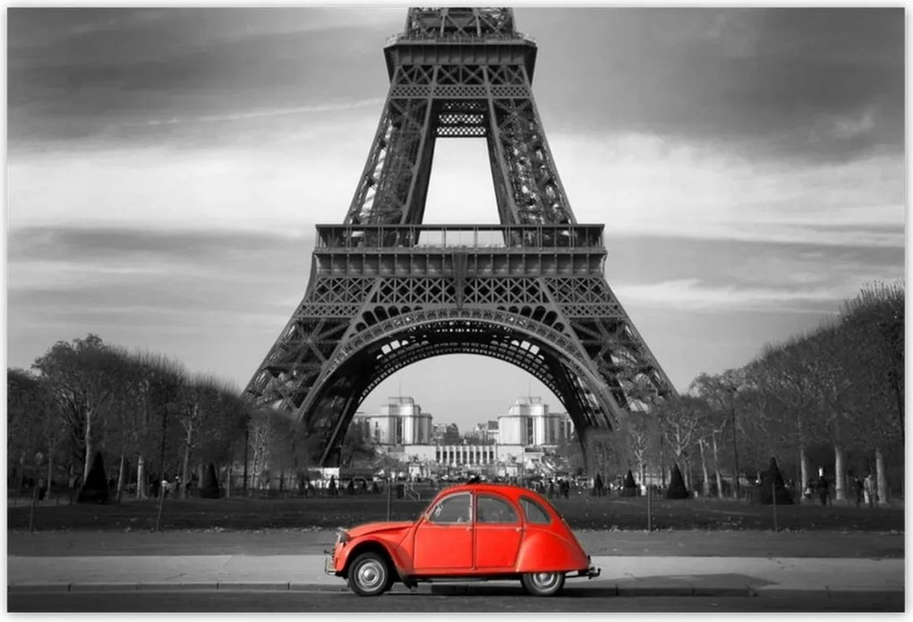 Poszterek 200x135 Piros autó torony