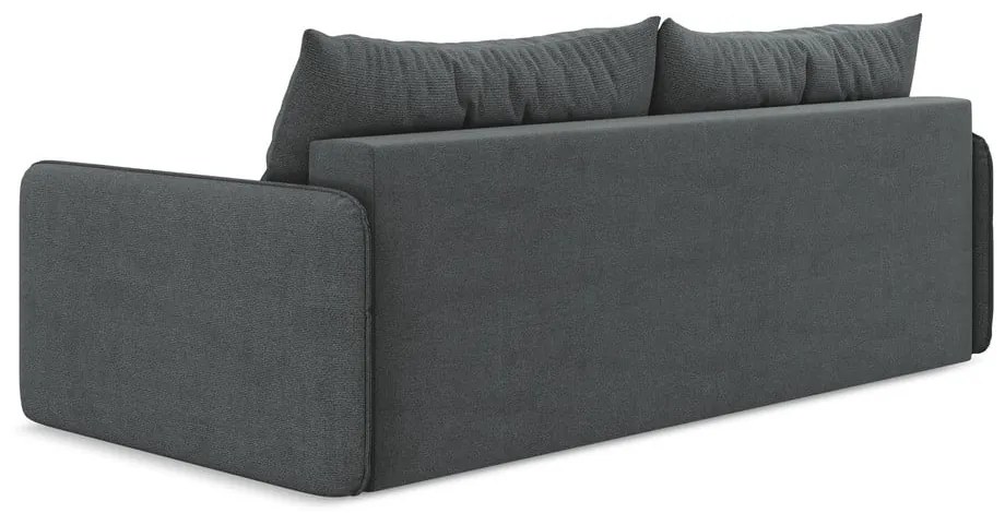 Szürke kinyitható-tárolóhelyes kanapé 216 cm Nanea – Makamii