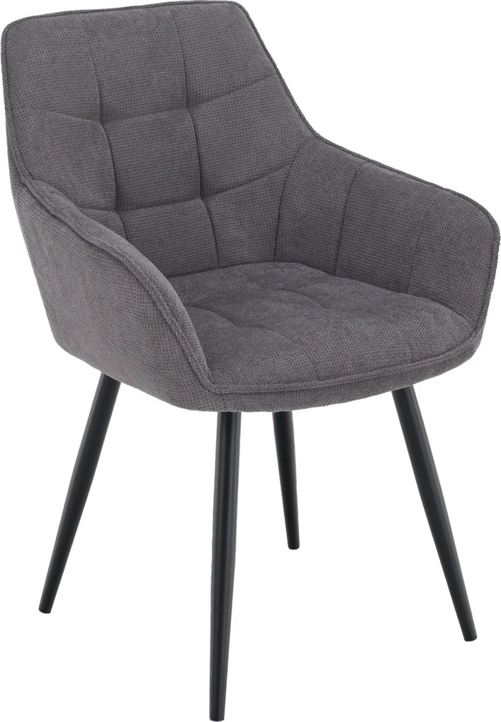Design fotel, szürke/fekete, MARKEN