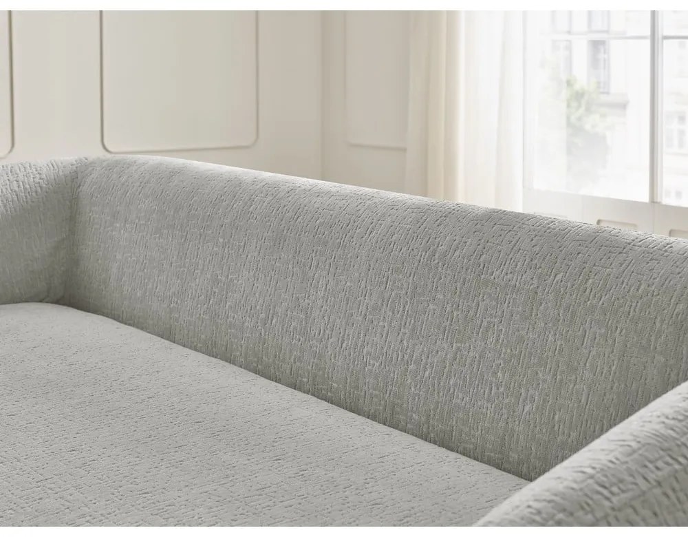 Világosszürke zsenília kinyitható kanapé 228 cm Neyo – Bobochic Paris