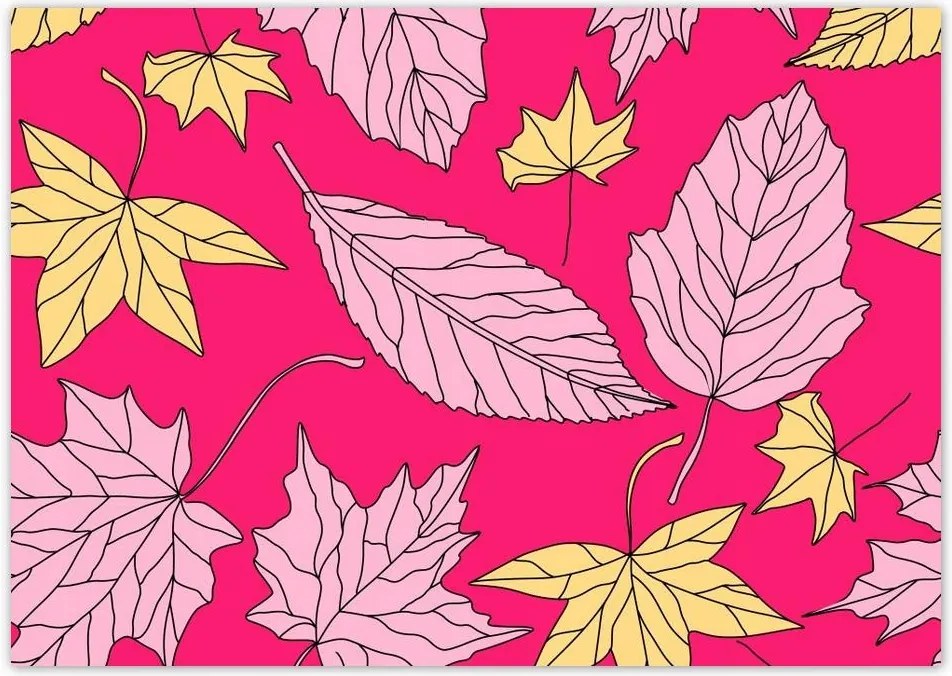 Poszterek A2 Szint Modern szárított levelek