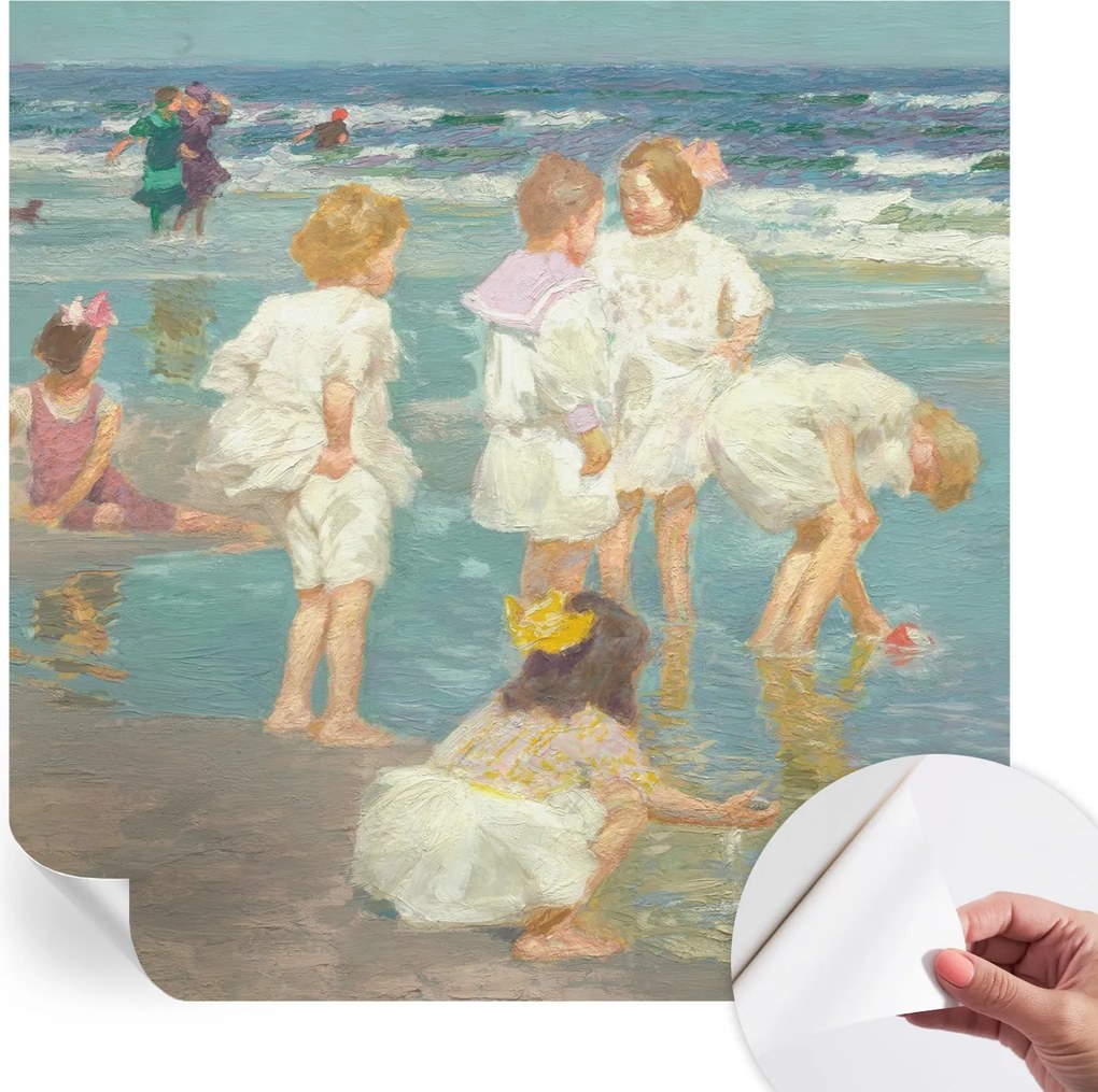 Divatos öntapadós fali tapéta Strand gyerekkor 250x250 cm