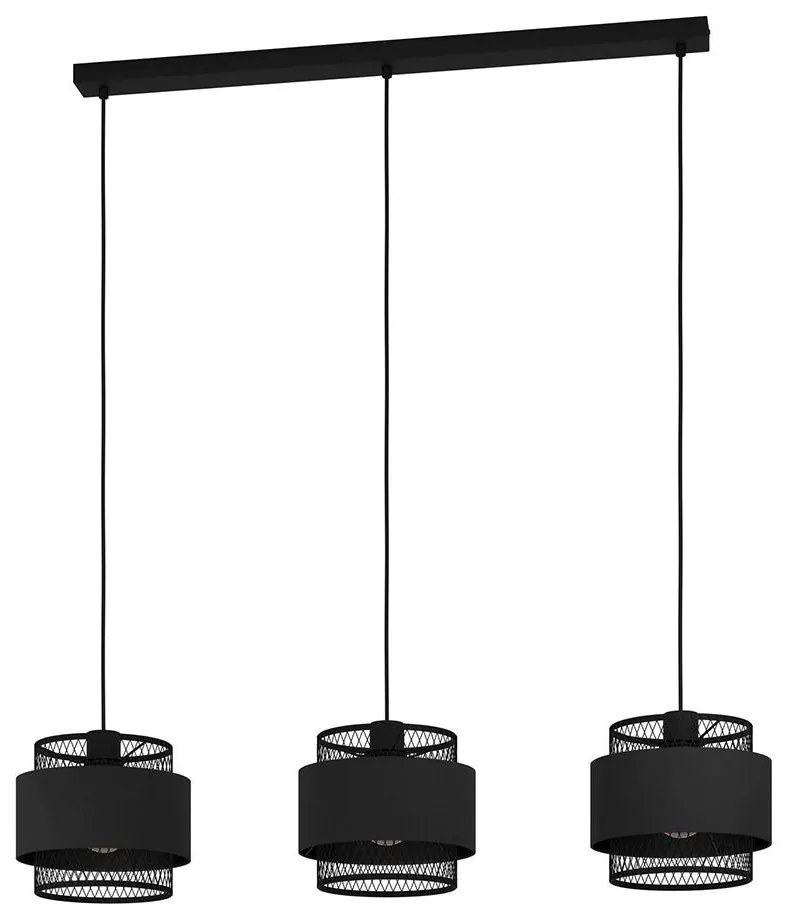 Eglo 43669 - Csillár zsinóron BAZELY 3xE27/40W/230V