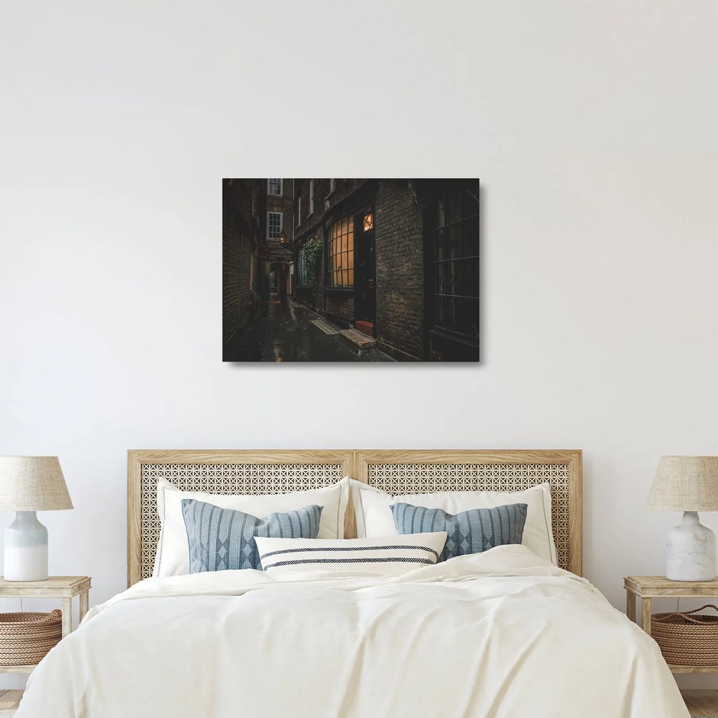 Kép - Londoni utca (üvegen) (70x50 cm)