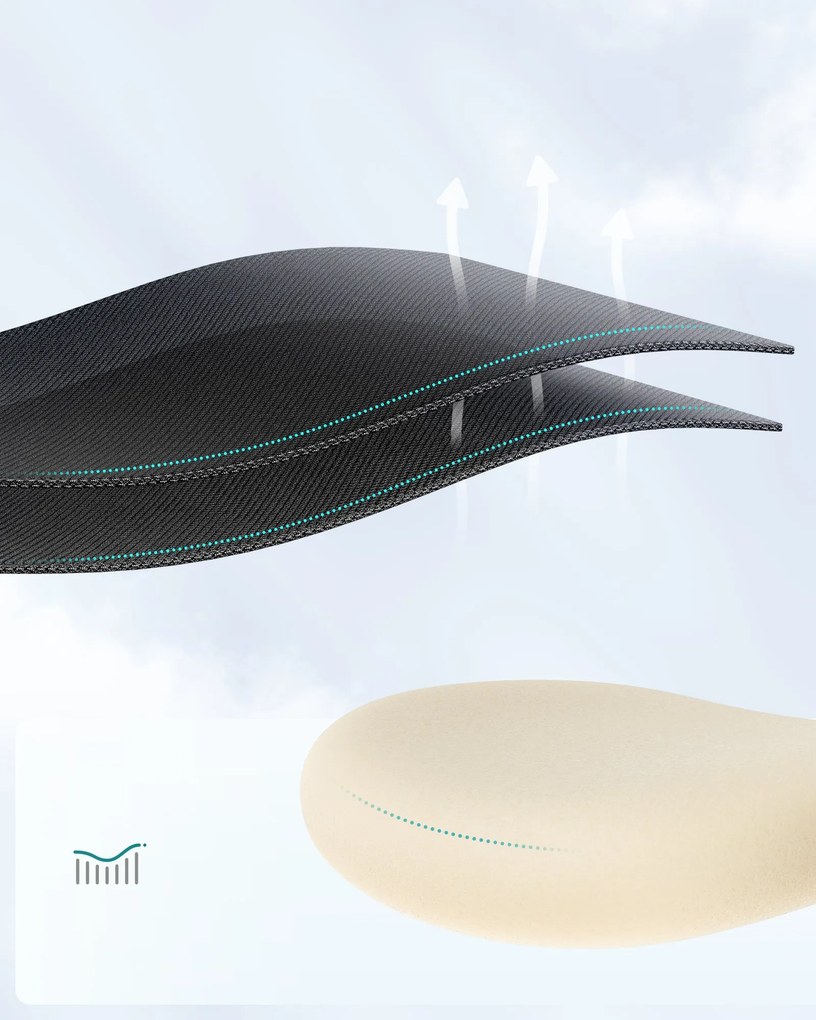 SONGMICS ergonomikus irodai szék, állítható fejtámlával és deréktámasszal, tintafekete